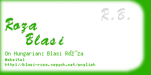 roza blasi business card